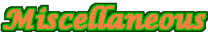 Miscellaneous